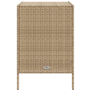 Ντουλάπι Αποθήκευσης Κήπου Beige 55x59x80 εκ. Συνθετικό Ρατάν