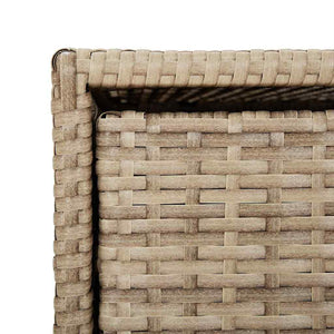 Ντουλάπι Αποθήκευσης Κήπου Beige 55x59x80 εκ. Συνθετικό Ρατάν