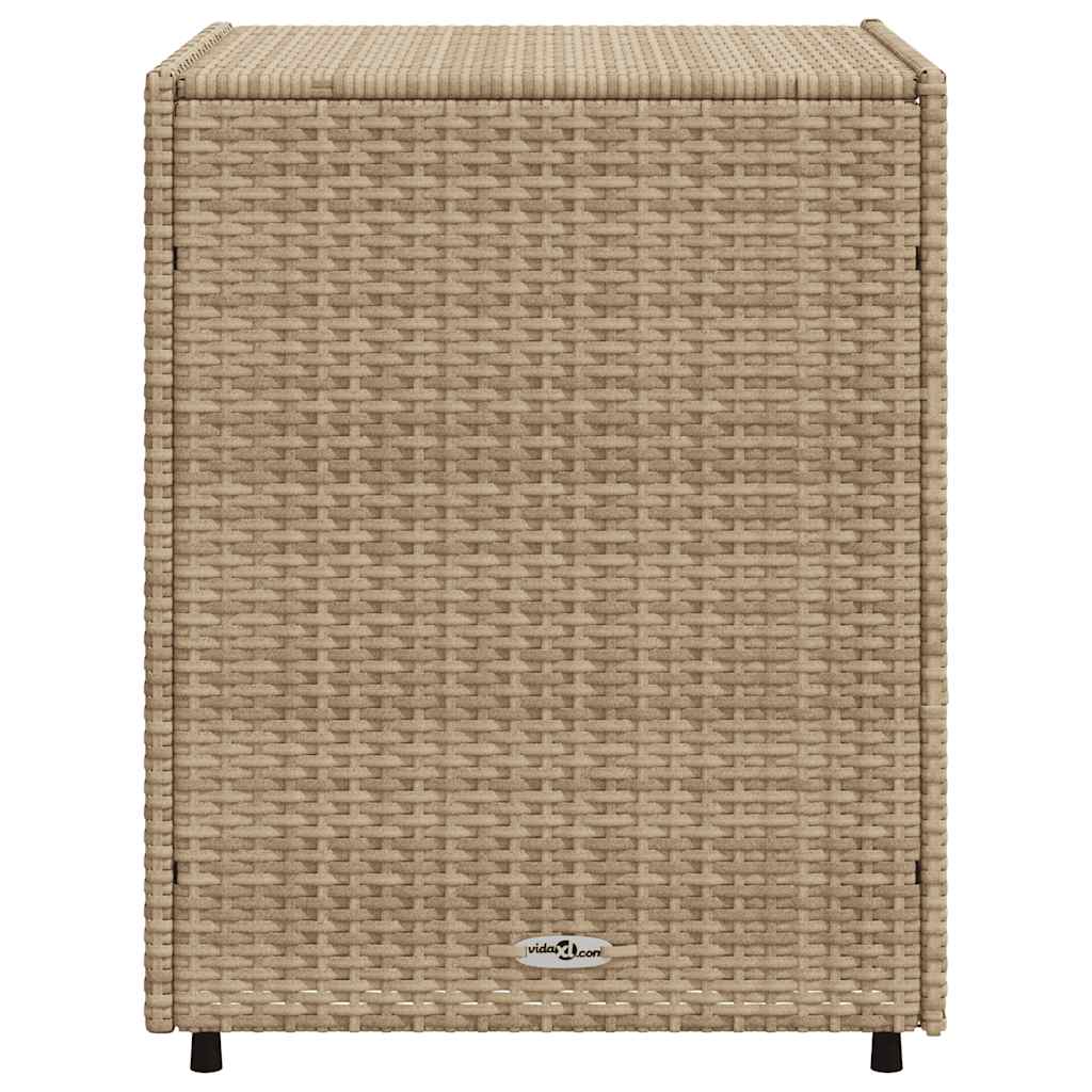 Ντουλάπι Αποθήκευσης Κήπου Beige 55x59x69 εκ. Συνθετικό Ρατάν