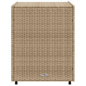 Ντουλάπι Αποθήκευσης Κήπου Beige 55x59x69 εκ. Συνθετικό Ρατάν