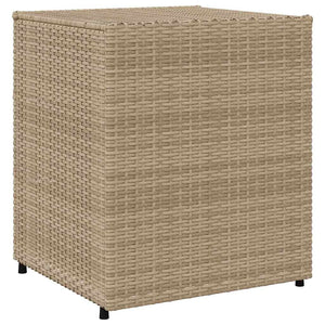 Ντουλάπι Αποθήκευσης Κήπου Beige 55x59x69 εκ. Συνθετικό Ρατάν
