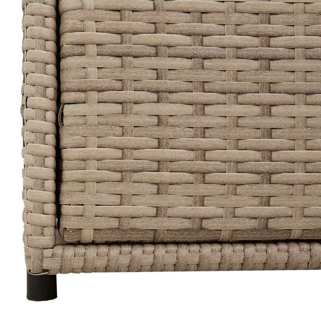 Ντουλάπι Αποθήκευσης Κήπου Beige 55x59x69 εκ. Συνθετικό Ρατάν