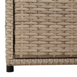 Ντουλάπι Αποθήκευσης Κήπου Beige 55x59x69 εκ. Συνθετικό Ρατάν