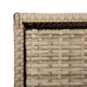 Ντουλάπι Αποθήκευσης Κήπου Beige 55x59x69 εκ. Συνθετικό Ρατάν