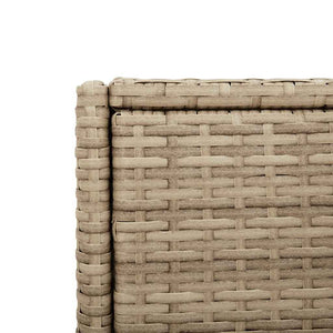 Ντουλάπι Αποθήκευσης Κήπου Beige 55x55x111 εκ. Συνθετικό Ρατάν