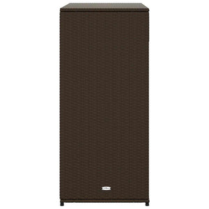 Ντουλάπι Αποθήκευσης Κήπου Καφέ 105x55x113 εκ. Συνθετικό Ρατάν