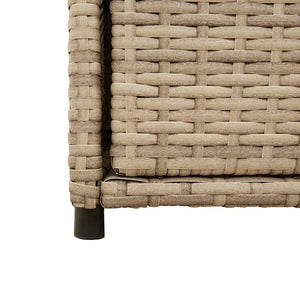 Ντουλάπι Αποθήκευσης Κήπου Beige 105x55x113 εκ. Συνθετικό Ρατάν - Pakobazaar