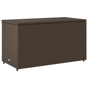 Ντουλάπι Αποθήκευσης Κήπου Καφέ 110x55x60,5 εκ. Συνθετικό Ρατάν