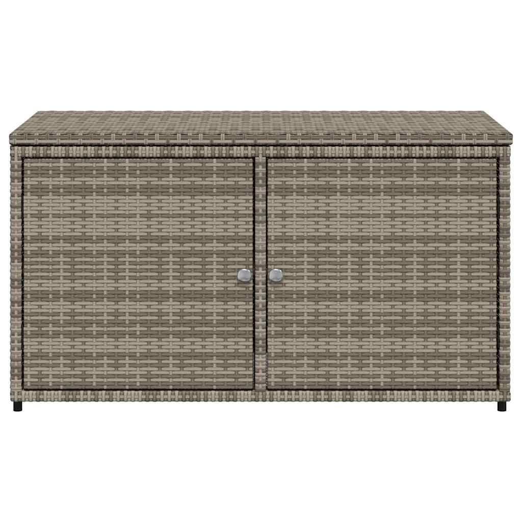 Ντουλάπι Αποθήκευσης Κήπου Γκρι 110x55,5x60,5 εκ. Συνθ. Ρατάν