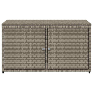 Ντουλάπι Αποθήκευσης Κήπου Γκρι 110x55,5x60,5 εκ. Συνθ. Ρατάν