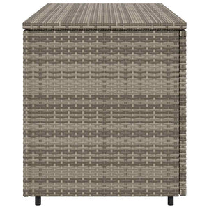 Ντουλάπι Αποθήκευσης Κήπου Γκρι 110x55,5x60,5 εκ. Συνθ. Ρατάν