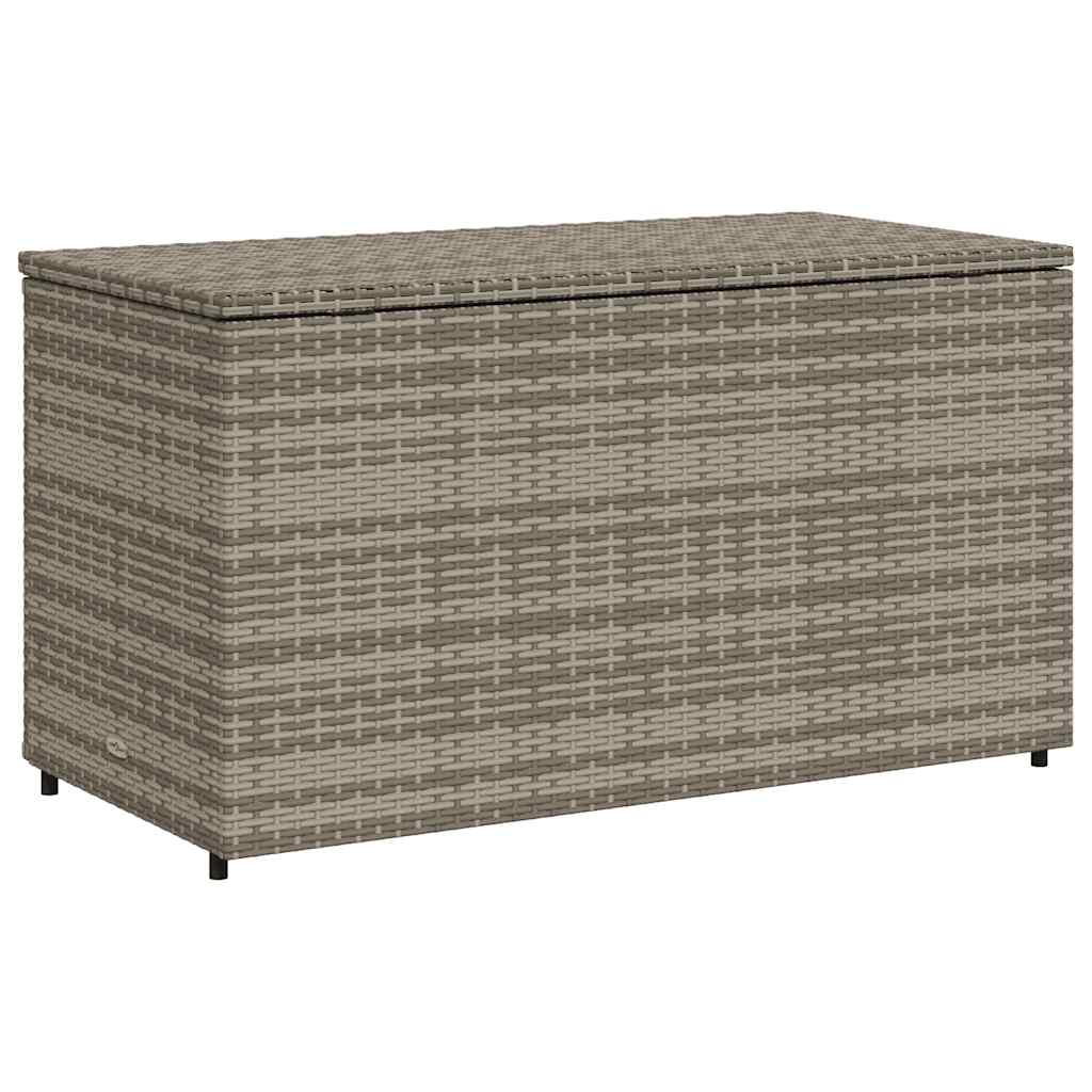 Ντουλάπι Αποθήκευσης Κήπου Γκρι 110x55,5x60,5 εκ. Συνθ. Ρατάν
