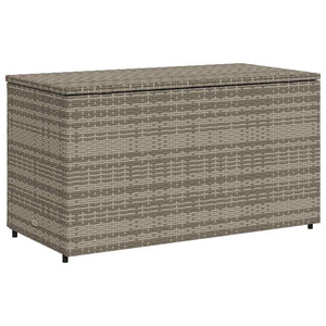 Ντουλάπι Αποθήκευσης Κήπου Γκρι 110x55,5x60,5 εκ. Συνθ. Ρατάν