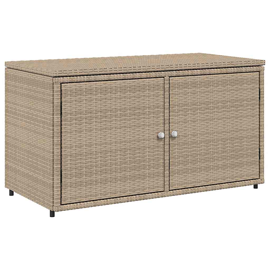 Ντουλάπι Αποθήκευσης Κήπου Beige 110x55x60,5εκ. Συνθετικό Ρατάν