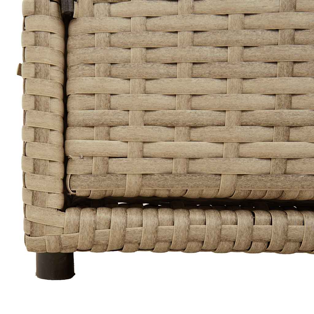 Ντουλάπι Αποθήκευσης Κήπου Beige 110x55x60,5εκ. Συνθετικό Ρατάν