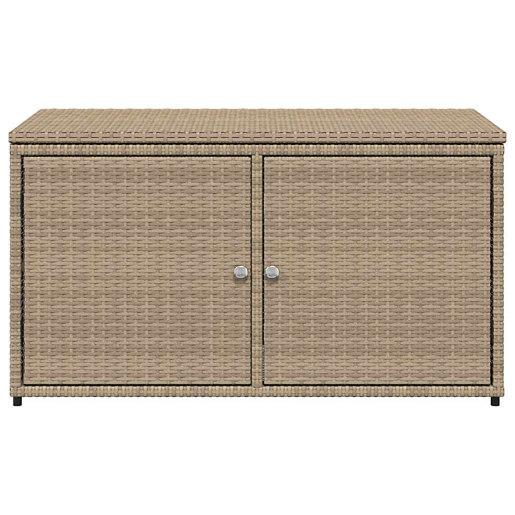 Ντουλάπι Αποθήκευσης Κήπου Beige 110x55x60,5εκ. Συνθετικό Ρατάν
