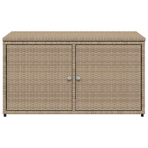 Ντουλάπι Αποθήκευσης Κήπου Beige 110x55x60,5εκ. Συνθετικό Ρατάν