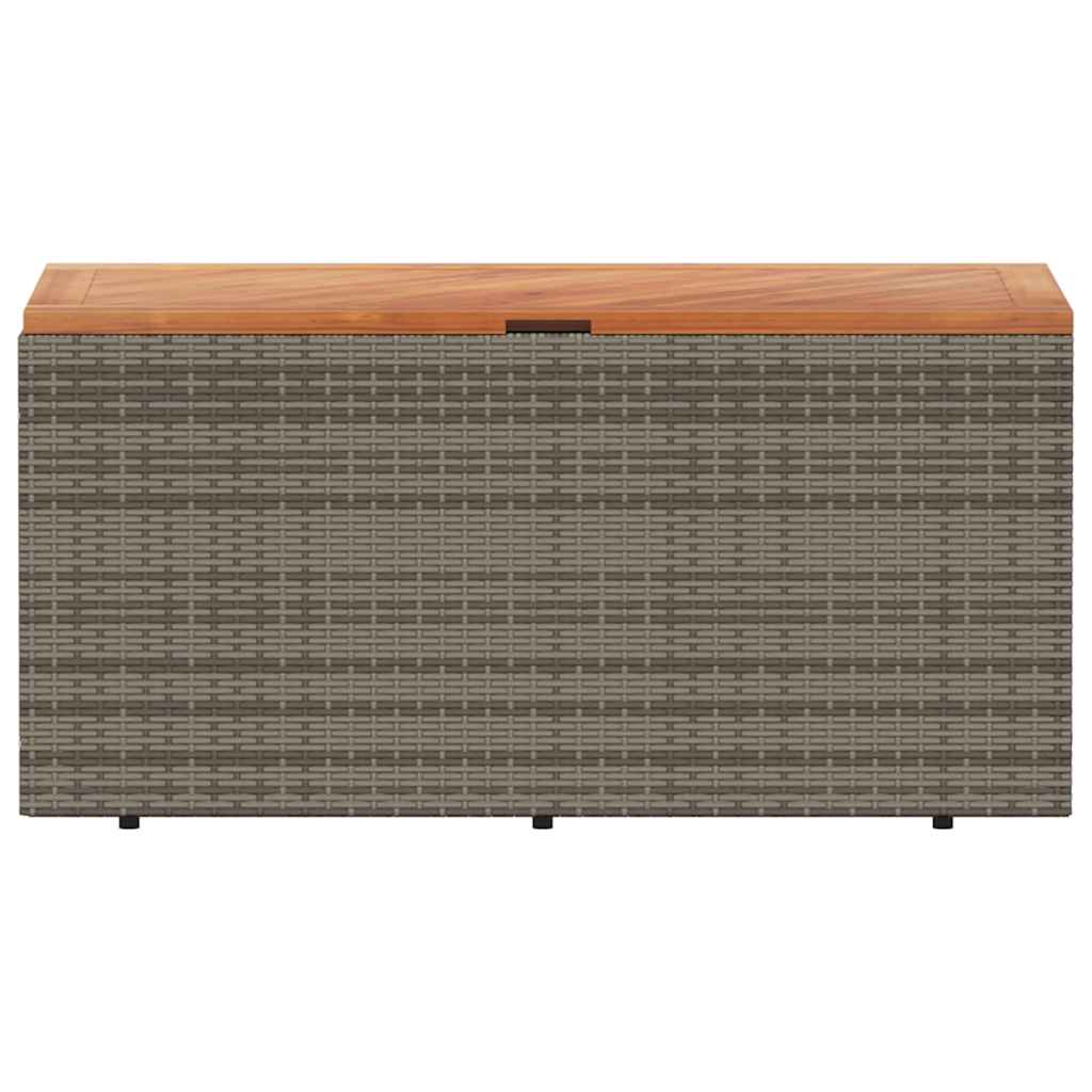 Κουτί Αποθ. Κήπου Γκρι 110x50x54 εκ. Συνθ. Ρατάν/Μασίφ Ακακία