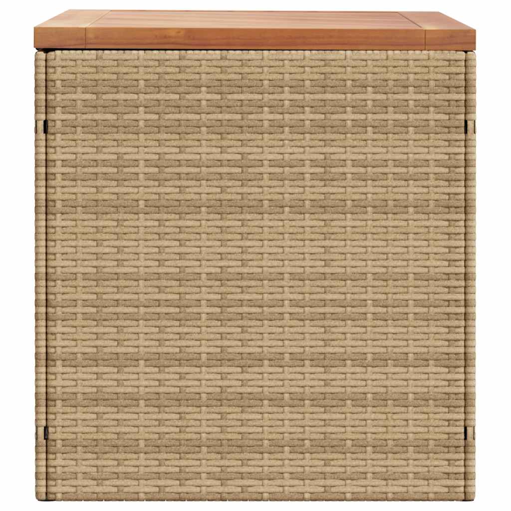 Κουτί Αποθ. Κήπου Μπεζ 110x50x54 εκ. Συνθ. Ρατάν/Μασίφ Ακακία