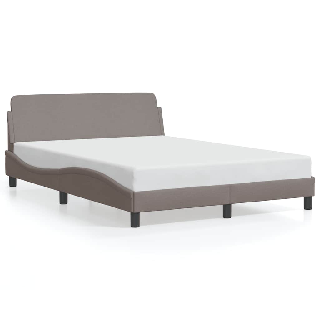 Σκελετός Κρεβατιού Dover Taupe 140x190 εκ. Υφασμάτινο - Pakobazaar