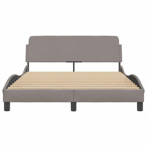 Σκελετός Κρεβατιού Dover Taupe 140x190 εκ. Υφασμάτινο - Pakobazaar