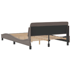 Σκελετός Κρεβατιού Dover Taupe 140x190 εκ. Υφασμάτινο - Pakobazaar
