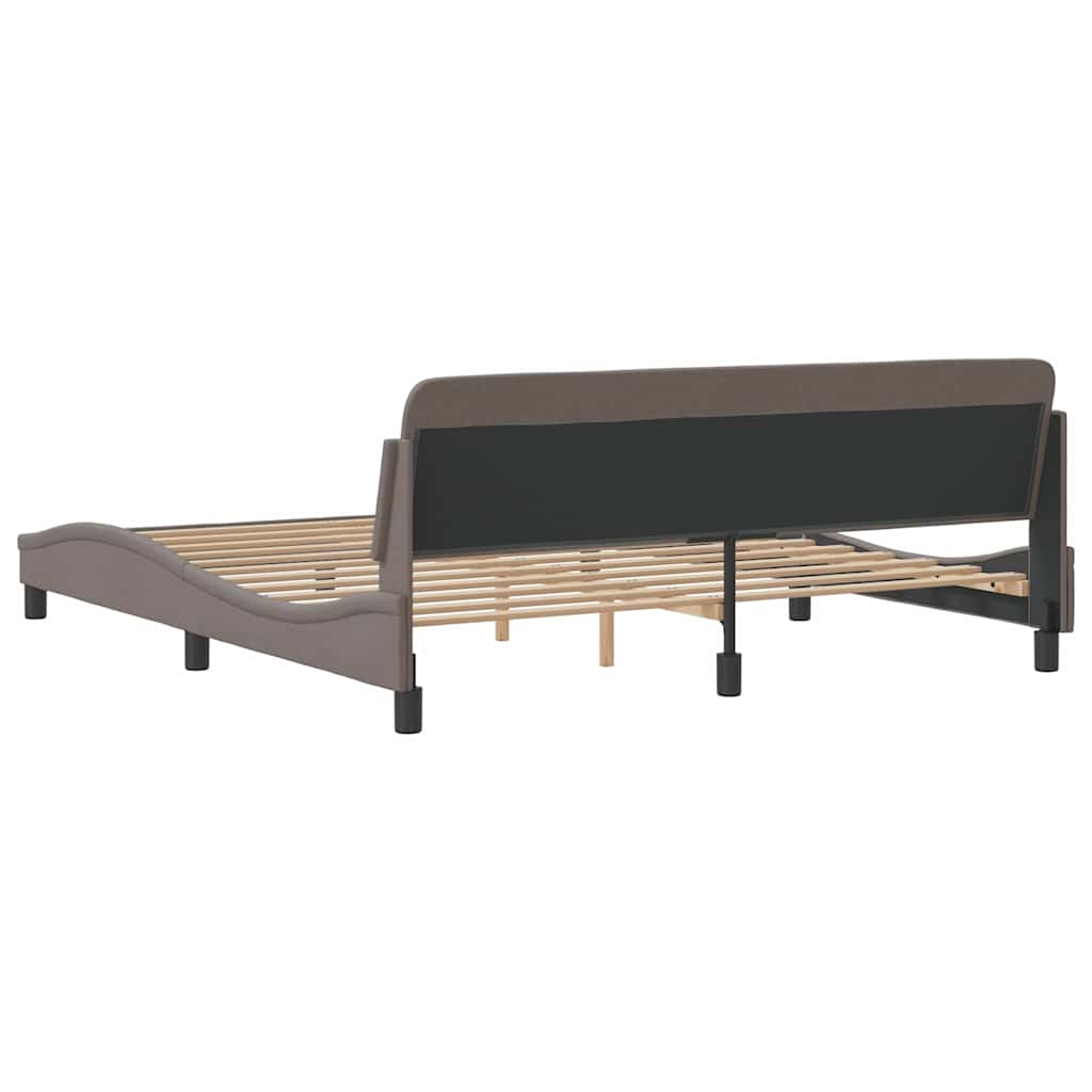 Σκελετός Κρεβατιού Dover Taupe 180x200 εκ. Υφασμάτινο
