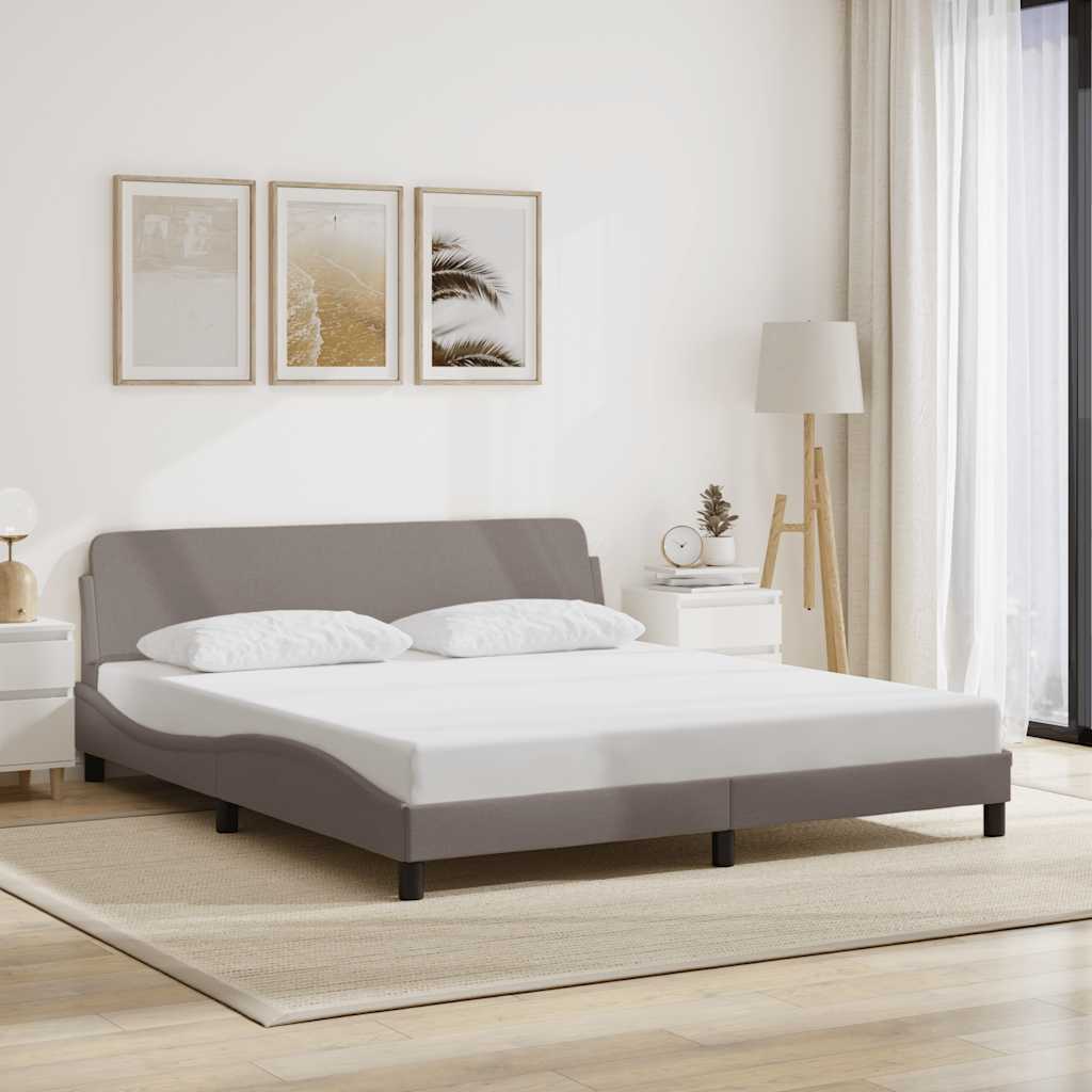 Σκελετός Κρεβατιού Dover Taupe 180x200 εκ. Υφασμάτινο