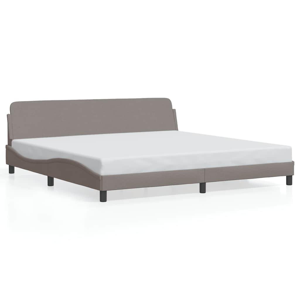 Σκελετός Κρεβατιού Dover Taupe 200x200 εκ.Υφασμάτινο