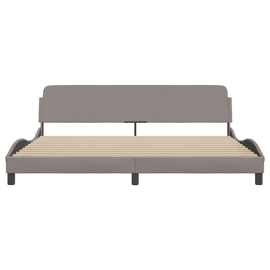Σκελετός Κρεβατιού Dover Taupe 200x200 εκ.Υφασμάτινο