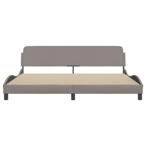 Σκελετός Κρεβατιού Dover Taupe 200x200 εκ.Υφασμάτινο