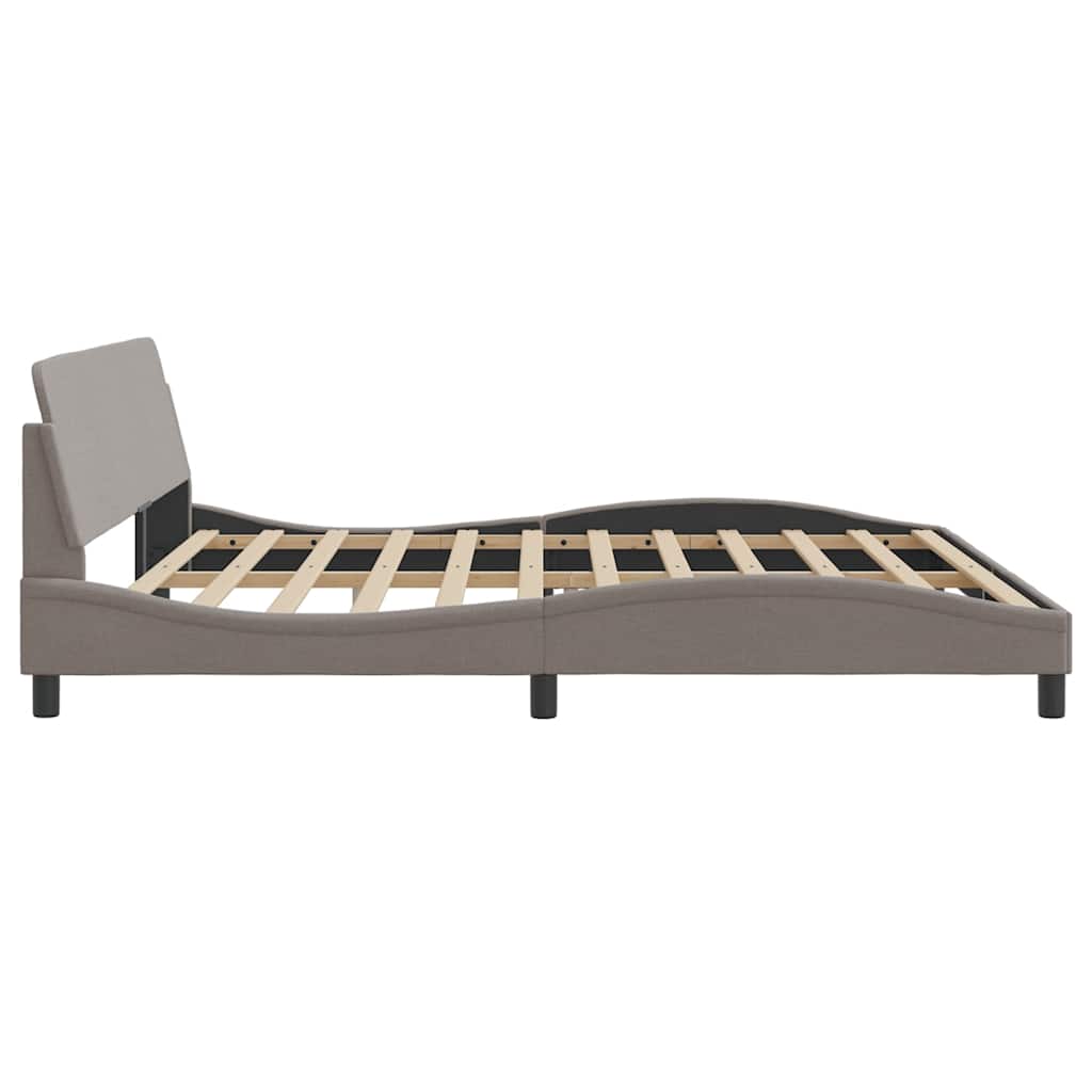 Σκελετός Κρεβατιού Dover Taupe 200x200 εκ.Υφασμάτινο