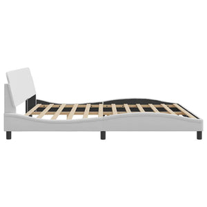 Πλαίσιο Κρεβατιού Dover Λευκό 200x200 εκ. Συνθετικό Δέρμα