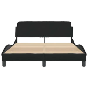 Πλαίσιο Κρεβατιού Dover Μαύρο 135x190 εκ. Υφασμάτινο - Pakobazaar