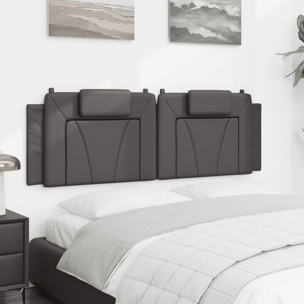 Μαξιλάρι για Κεφαλάρι Viana Γκρι 160 εκ. από Συνθετικό Δέρμα