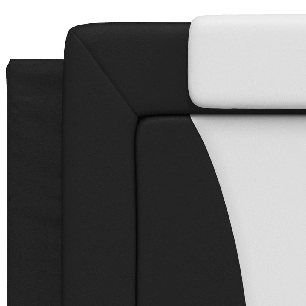 Μαξιλάρι για Κεφαλάρι Viana Μαύρο λευκό 200εκ. από Συνθετικό Δέρμα