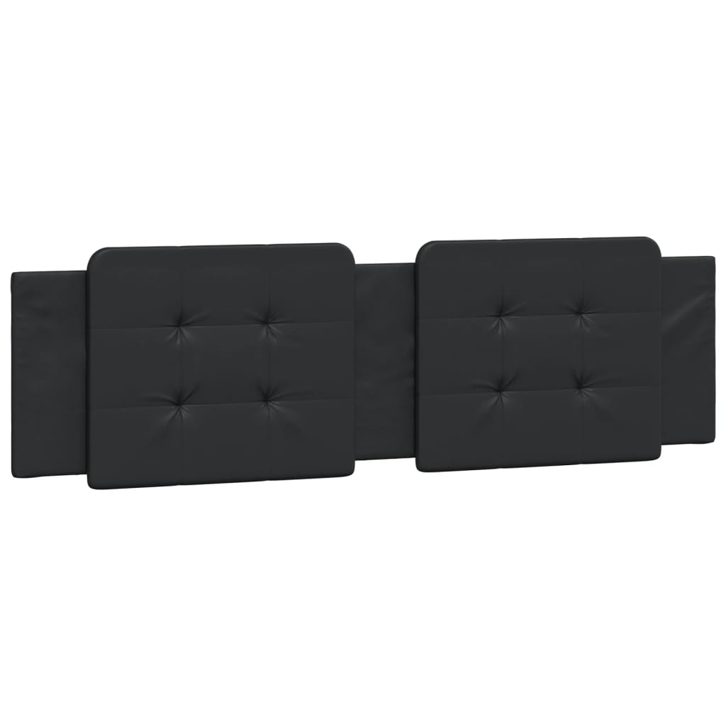 Μαξιλάρι για Κεφαλάρι Zadar Μαύρο 180 εκ. από Συνθετικό Δέρμα