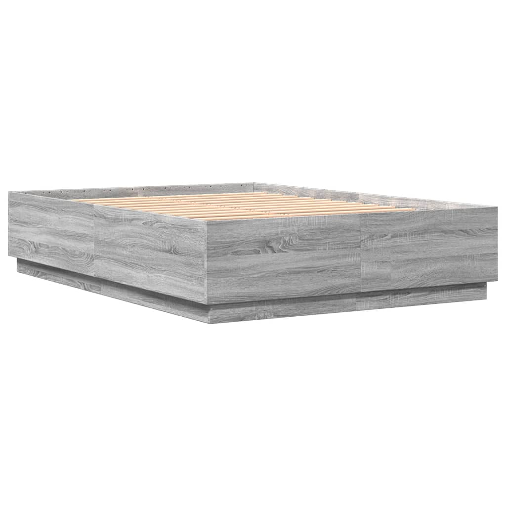 Πλαίσιο Κρεβατιού Γκρι Sonoma 140x200 εκ. Επεξεργασμένο Ξύλο