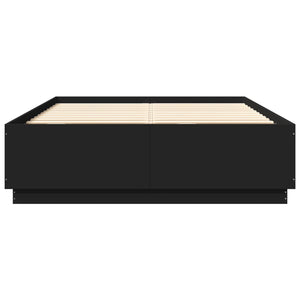Πλαίσιο Κρεβατιού Μαύρο 120x200 εκ. από Επεξεργασμένο Ξύλο - Pakobazaar