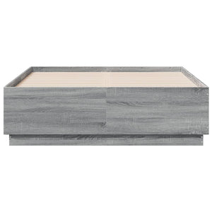 Πλαίσιο Κρεβατιού Γκρι Sonoma 140x190 εκ. Επεξεργασμένο Ξύλο