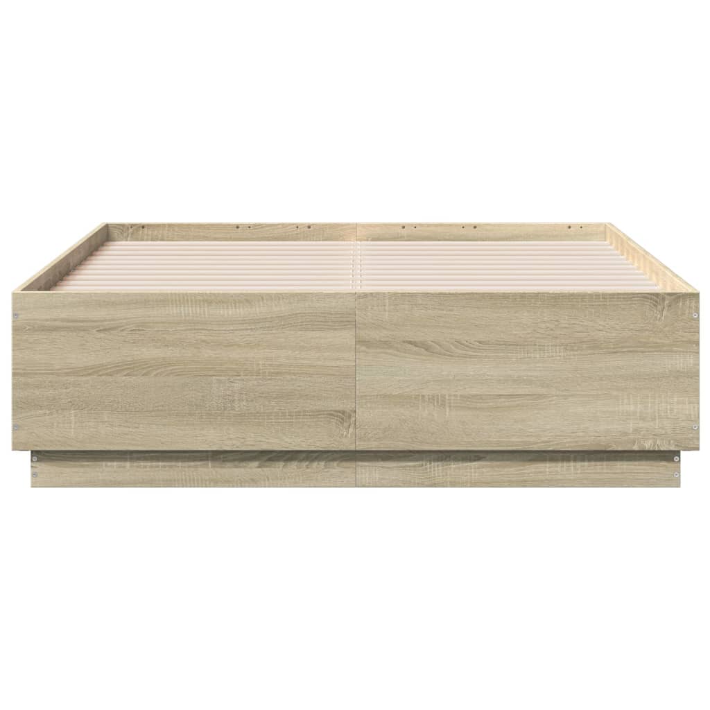 Πλαίσιο Κρεβατιού Sonoma Δρυς 120x190 εκ. Επεξεργασμένο Ξύλο
