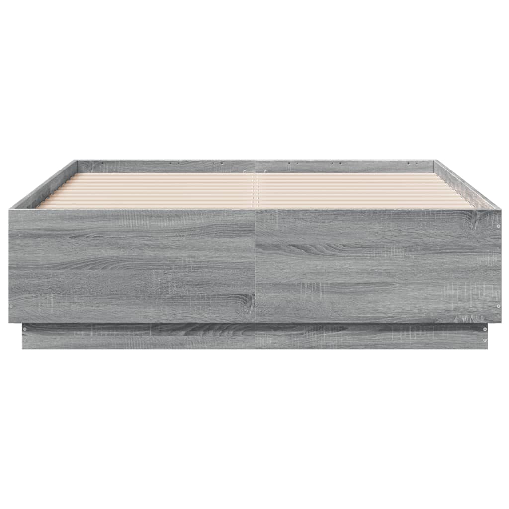 Πλαίσιο Κρεβατιού Γκρι Sonoma 120 x 190 εκ. Επεξεργασμένο Ξύλο