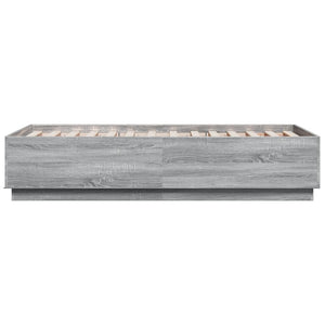 Πλαίσιο Κρεβατιού Γκρι Sonoma 75x190 εκ. Επεξεργασμένο Ξύλο