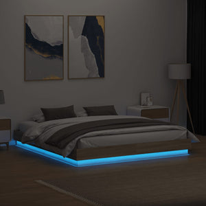 Πλαίσιο Κρεβατιού με LED Sonoma δρυς 180x200 εκ.
