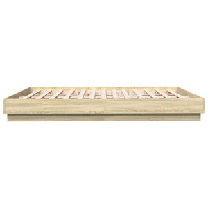 Πλαίσιο Κρεβατιού με LED Sonoma δρυς 180x200 εκ.