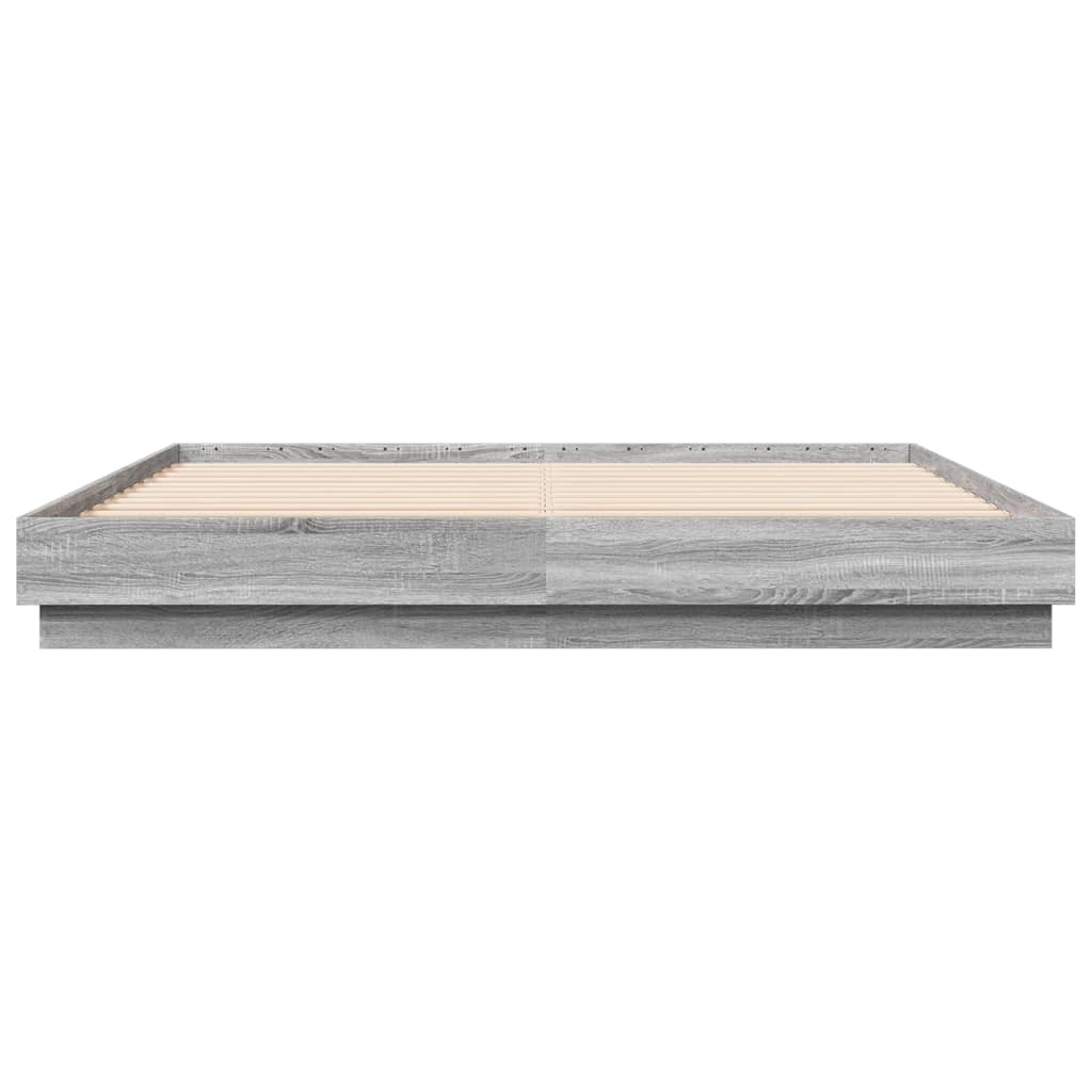 Πλαίσιο Κρεβατιού με LED Γκρι sonoma 180 x 200 εκ.