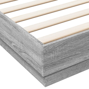 Πλαίσιο Κρεβατιού με LED Γκρι sonoma 180 x 200 εκ.