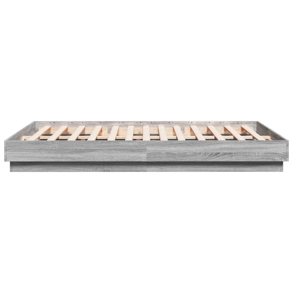 Πλαίσιο Κρεβατιού με LED Γκρι sonoma 160 x 200 εκ.