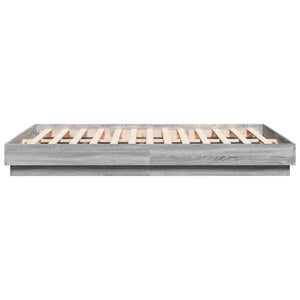 Πλαίσιο Κρεβατιού με LED Γκρι sonoma 160 x 200 εκ.