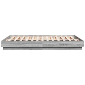 Πλαίσιο Κρεβατιού με LED Γκρι sonoma 140 x 200 εκ.